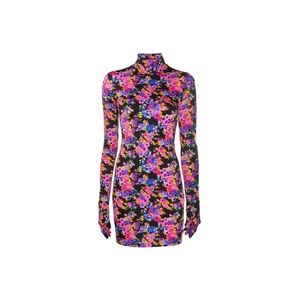 VETEMENTS floral glove mini dress